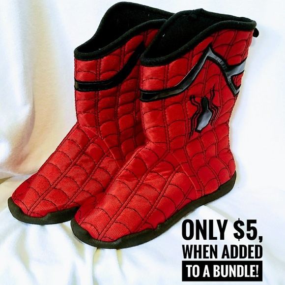 spiderman slipper boots